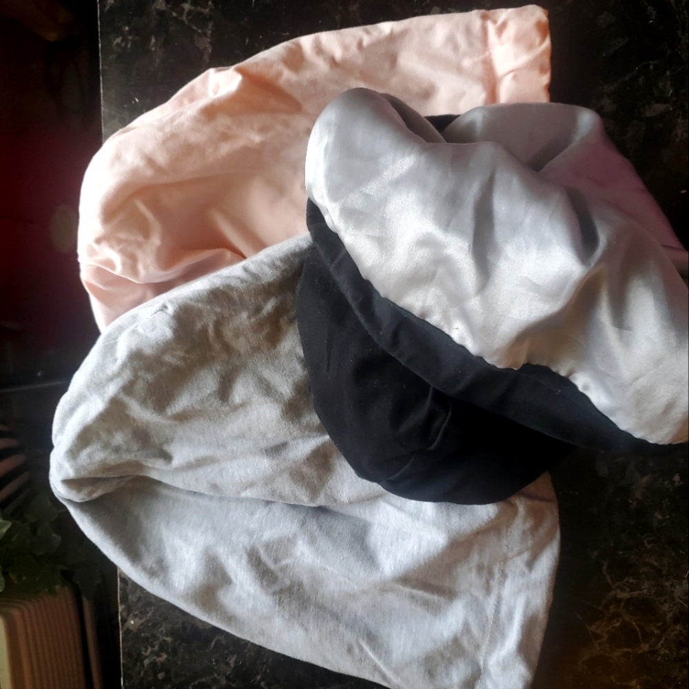 Satin lined bonnets